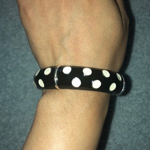 Black and White Polka Dot Bracelet